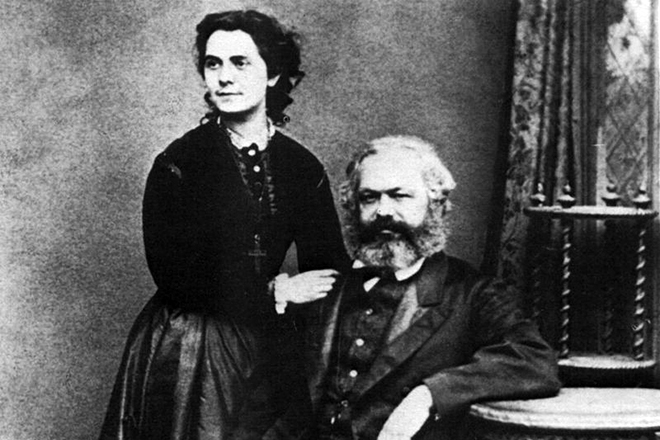 Карл Маркс со старшей дочерью Женни