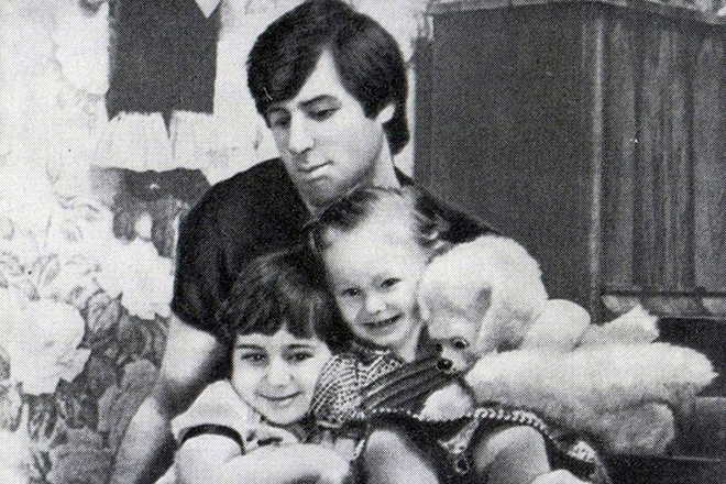 Валерий Харламов с детьми