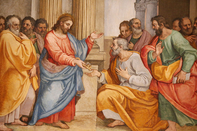 Иисус Христос и апостол Петр