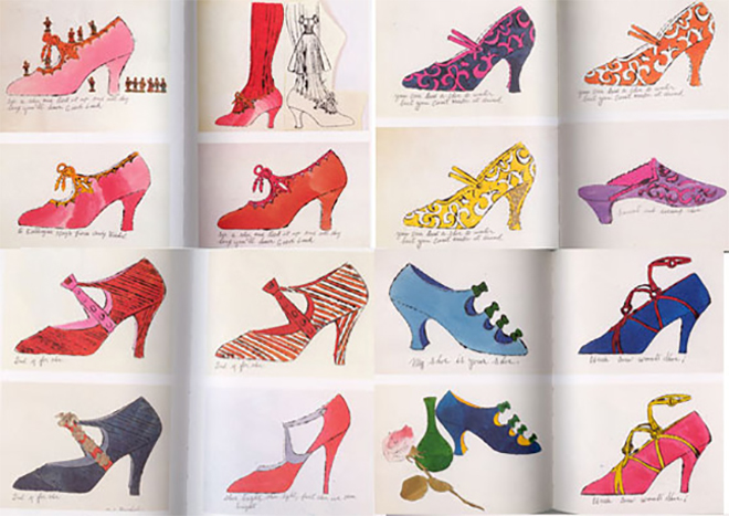 Реклама обуви марки от Энди Уорхолла
