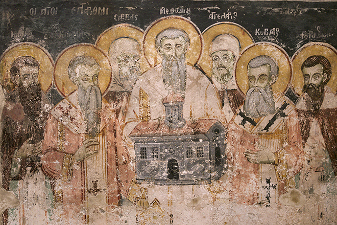Кирилл и Мефодий с учениками