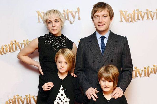 Аманда Аббингтон с мужем и детьми