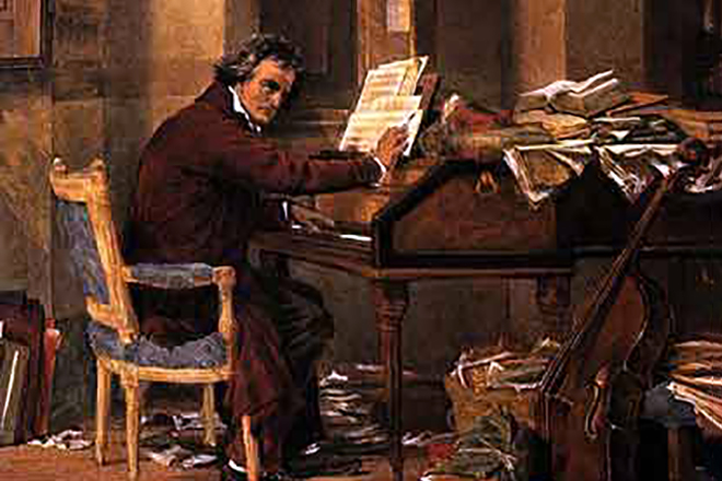 Людвиг Ван Бетховен пишет вторую симфонию
