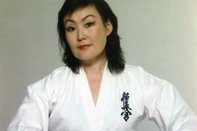 Жаныл Асанбекова в кимоно