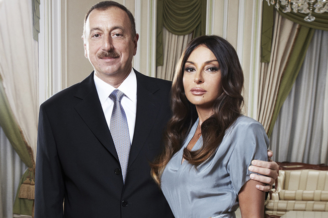 Ильхам Алиев с женой