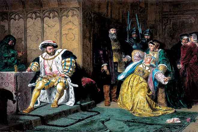 Генрих VIII обвиняет Анну Болейн в измене