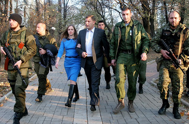 Александр Захарченко и его жена Наталья