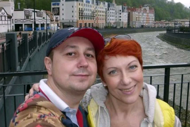 Оксана Сташенко и ее муж Влад Мина