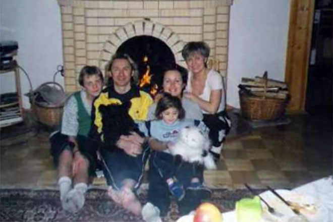 Сергей Беликов с семьей
