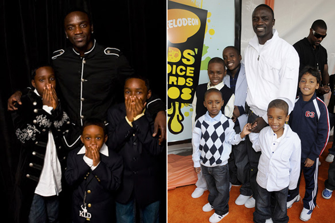 Akon и его дети