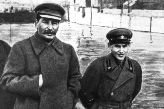 Николай Ежов и Иосиф Сталин