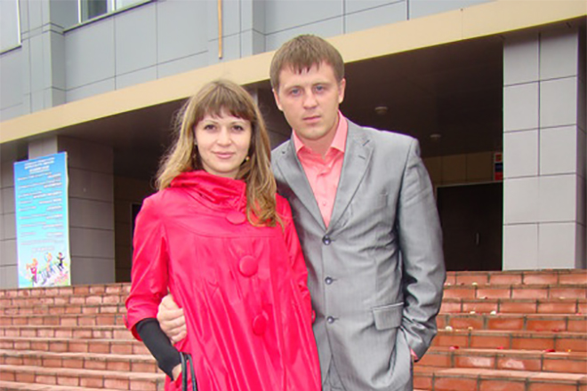 Евгений Коновало с женой
