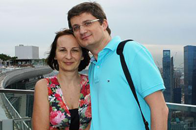 Игорь Кондратюк с женой