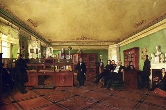 Собрание в кабинете Василия Жуковского