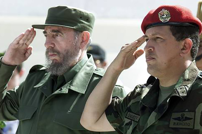 Уго Чавес и Фидель Кастро