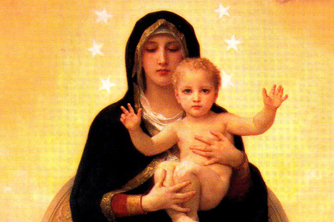 Дева Мария с младенцем Иисусом