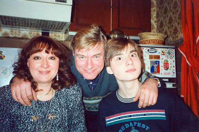 Татьяна Бронзова с мужем и сыном