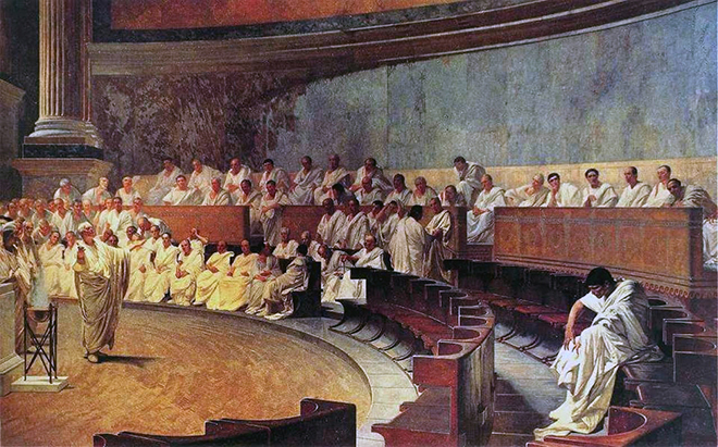 Цицерон перед аудиторией