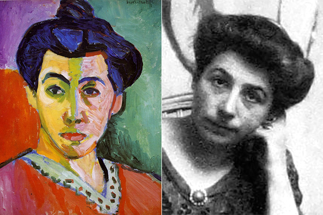 Картина Анри Матисса «Зеленая полоса» и Амели Парейр