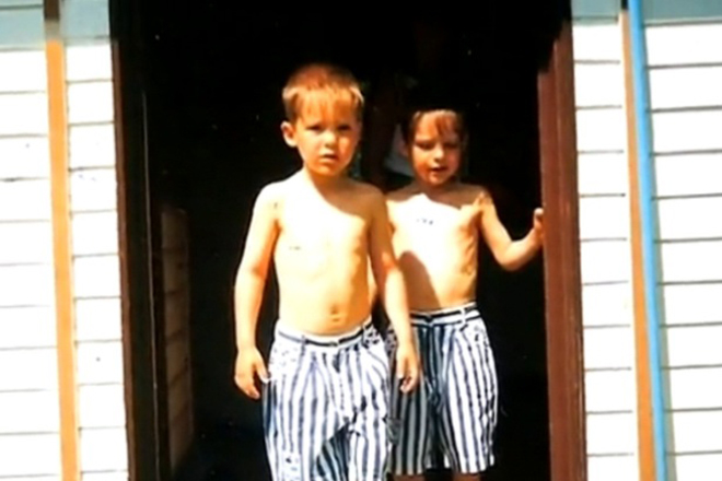 Том и Билл Каулитц в детстве