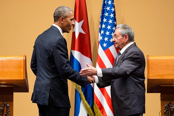 Рауль Кастро и Барак Обама