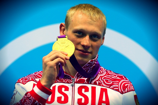 Илья Захаров с медалью