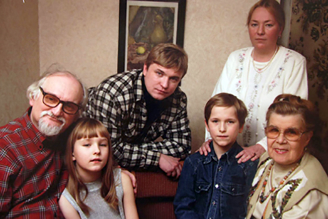 Геннадий Гладков и его семья