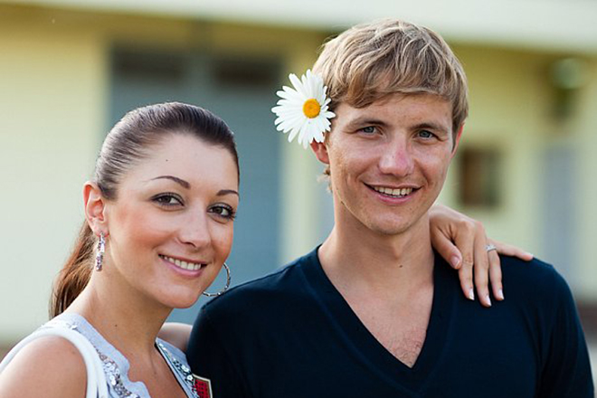 Роман Павлюченко и его жена Лариса