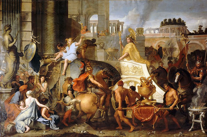 Александр Македонский вступает в Вавилон