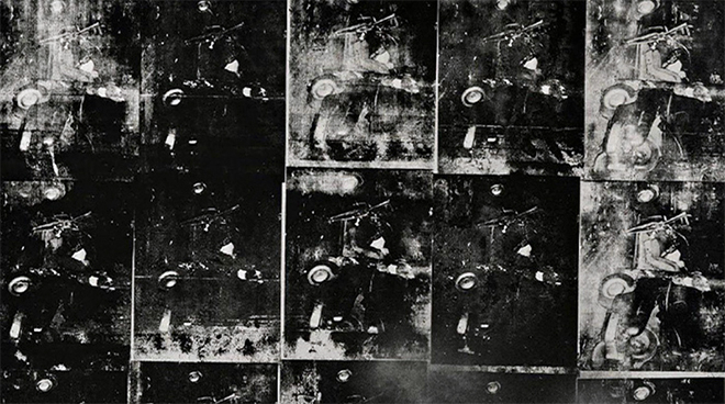 Картина Энди Уорхолла «Серебряная автокатастрофа»