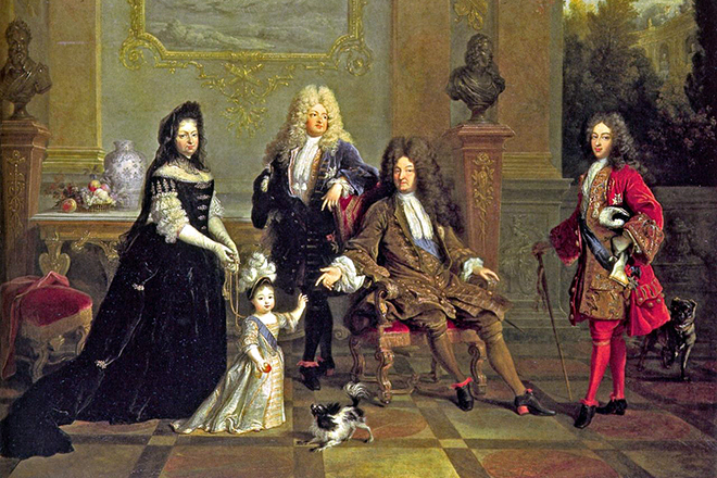 Людовик XIV с семьей
