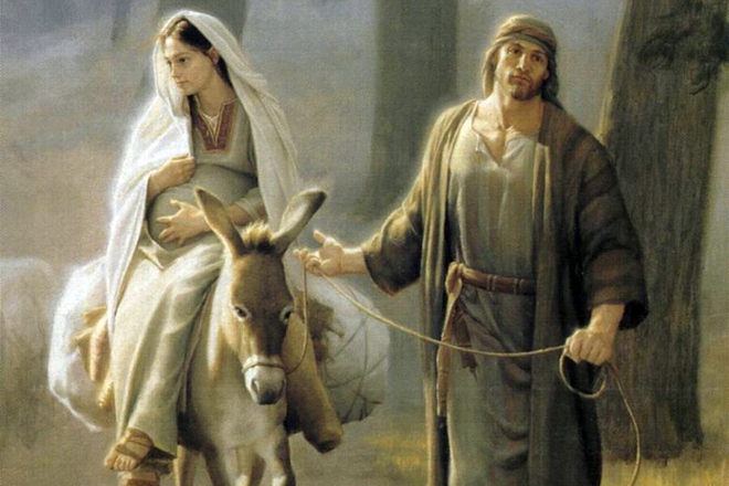 Дева Мария и Иосиф