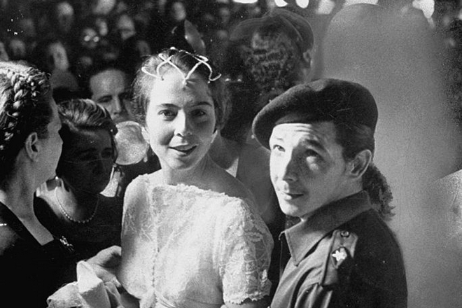 Рауль Кастро и его жена Вильма