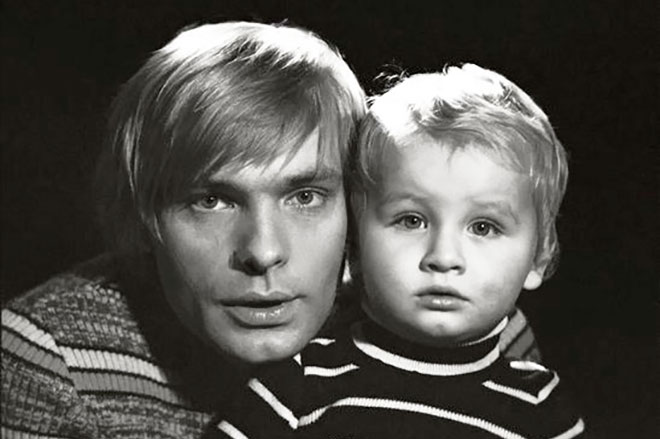 Олег Видов с сыном Алешей
