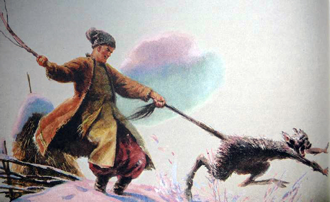Иллюстрация к повести Николая Гоголя «Вечера на хуторе близ Диканьки»