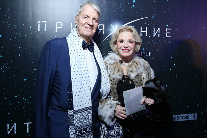 Мария Максакова с мужем на премьере картины 