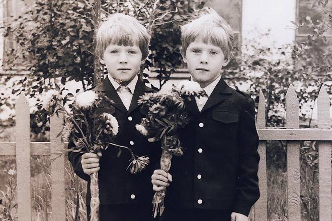 Алекс Малиновский и его брат Григорий в детстве