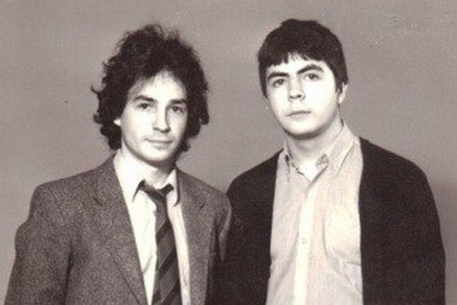 Федя Карманов в молодости с братом Маратом