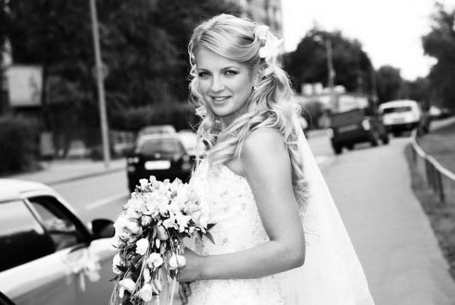 Юлия Самедова в свадебном платье