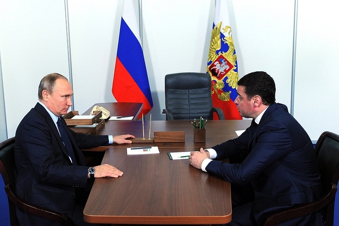 Владимир Путин и Дмитрий Миронов