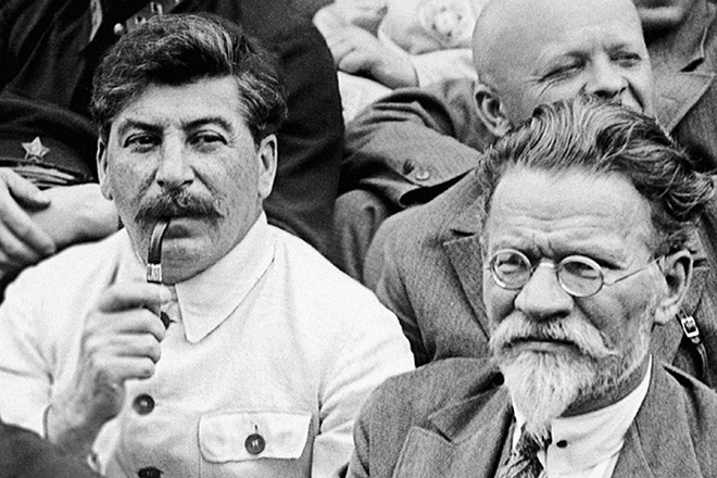 Иосиф Сталин и Михаил Калинин