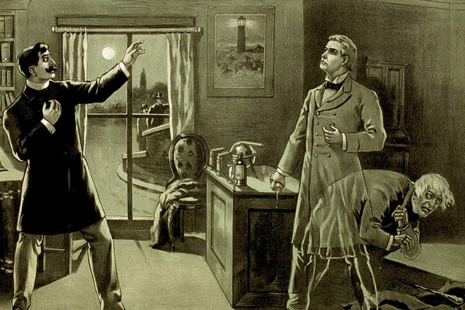 Иллюстрация к книге Роберта Льюиса «Странная история доктора Джекила и мистера Хайда»