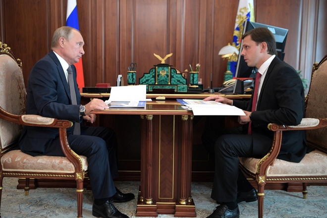 Андрей Клычков и Владимир Путин