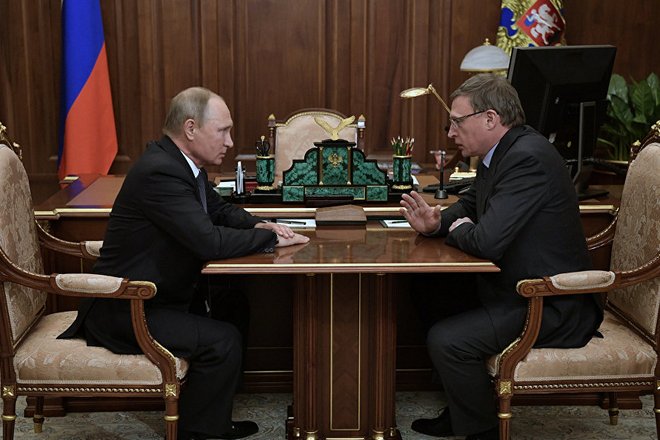 Владимир Путин и Александр Бурков