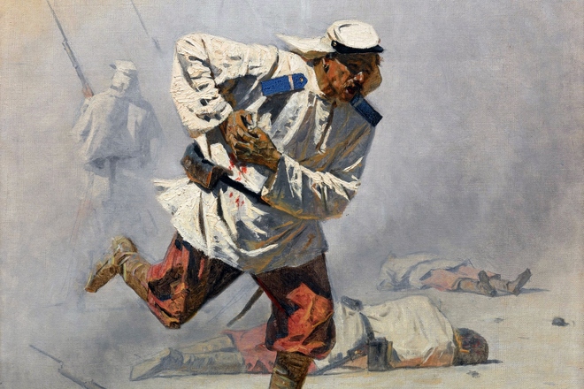 Картина Василия Верещагина «Смертельно раненый»