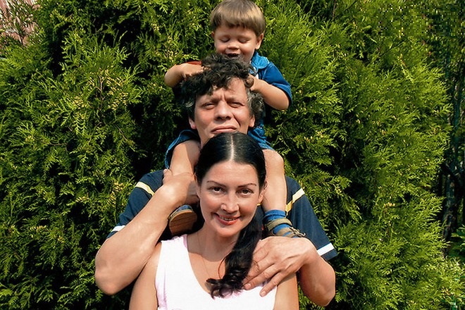 Елена Костина со вторым мужем и сыном