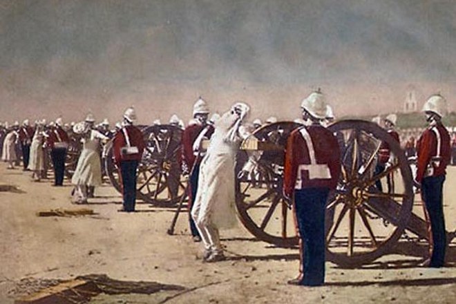 Картина Василия Верещагина «Подавление индийского восстания англичанами» (из сериии «Трилогия казней»)