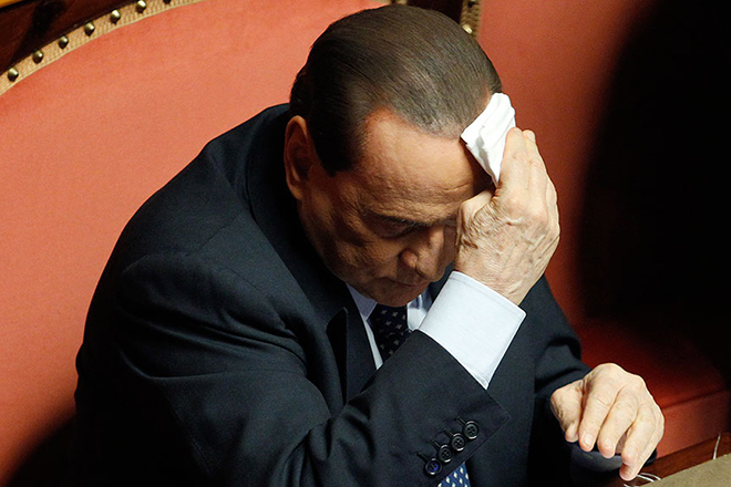 Сильвио Берлускони в здании суда
