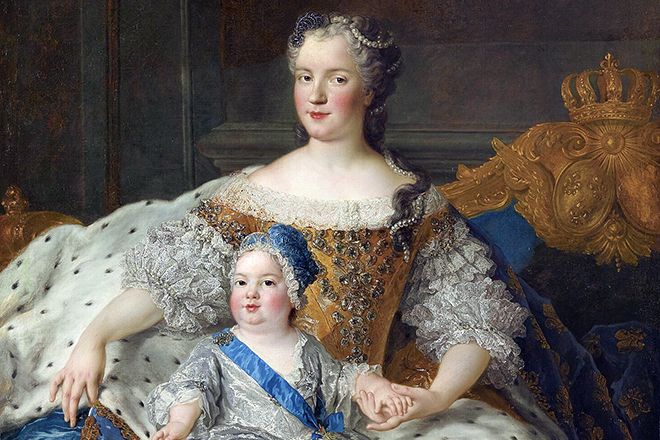Мария Лещинская и сын короля Людовик Фердинанд