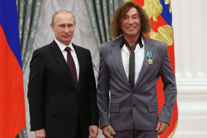 Валерий Леонтьев и Владимир Путин